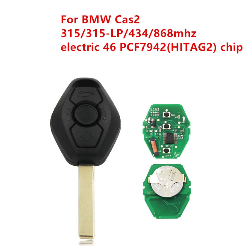 5pcs remote key 3 button with 315/315-LPmhz/433MHZ/868mhz with electric 46 PCF7942(HITAG2) chip for BMW 5 Series CAS2 systerm
5pcs remote key 3 button with 315/315-LPmhz/433MHZ/868mhz with electric 46 PCF7942(HITAG2) chip for BMW 5 Series CAS2 systerm