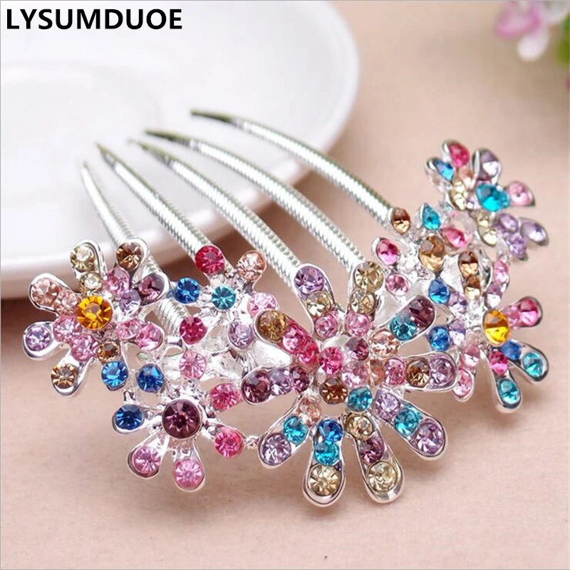 Crystal Rhinestone Flower Hairpin Women Hair Comb Bridal Wedding Barrette Jewelry Hair Accessories Snowflake Clip Bride Crown
Crystal Rhinestone Flower Hairpin Women Hair Comb Bridal Wedding Barrette Jewelry Hair Accessories Snowflake Clip Bride Crown