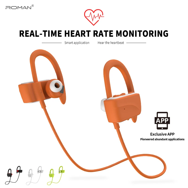 Roman bluetooth earphone wireless smart Heart rate smart earbud Noise reduction Life waterproof With packing
Roman bluetooth earphone wireless smart Heart rate smart earbud Noise reduction Life waterproof With packing