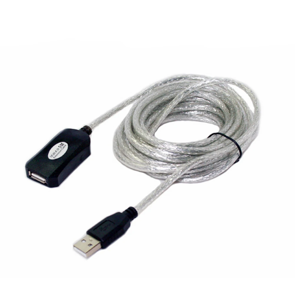 USB2.0 кабель 5 м Активный удлинитель трансляционный Кабель-адаптер с чип USB Высокое