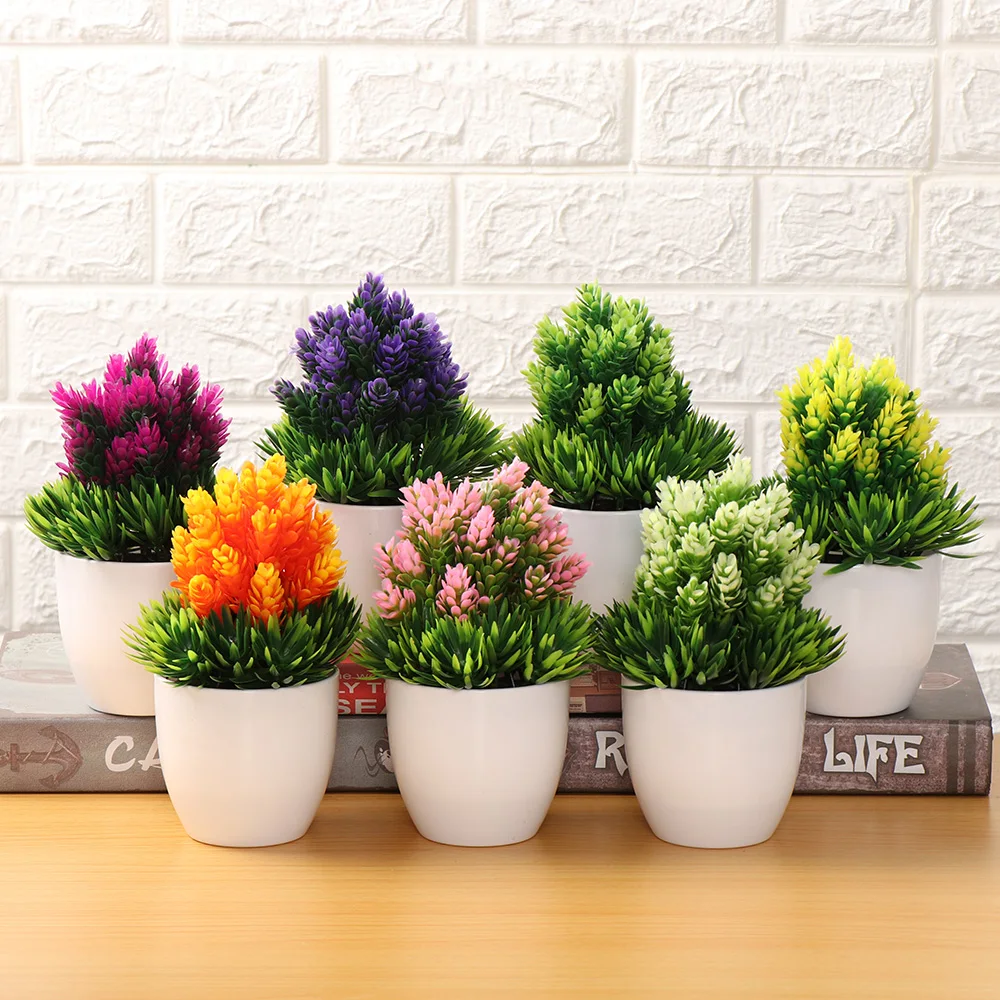 1 SET Mini Desktop Ornament Wedding Christmas Artificial Flower Fake Potted Plastic Plant Simulation Bonsai Home Decor
1 SET Mini Desktop Ornament Wedding Christmas Artificial Flower Fake Potted Plastic Plant Simulation Bonsai Home Decor