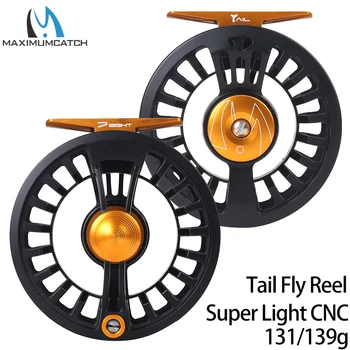 

Maximumcatch Maxcatch Tail Fly Fishing Reel Super Light Weight 131g 139g Large Arbor CNC Machined Teflon Disc Black Fly Reel