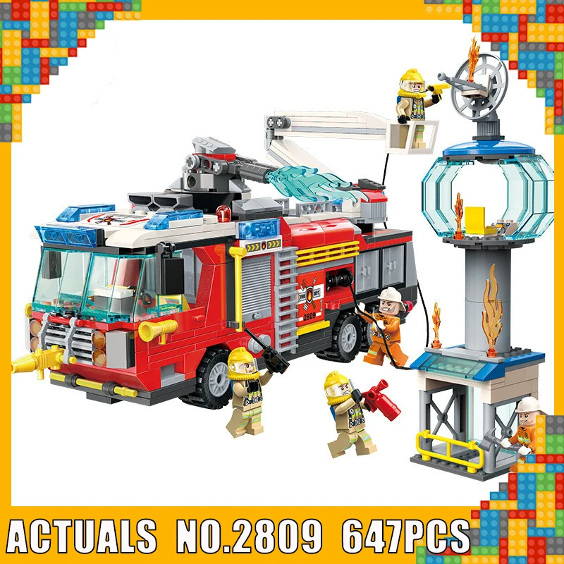 Enlighten 2809 647pcs Airport Rescue Operation Spray Water Truck Firemen Car Building Block Brick Model Toys Compatible Legoings
Enlighten 2809 647pcs Airport Rescue Operation Spray Water Truck Firemen Car Building Block Brick Model Toys Compatible Legoings