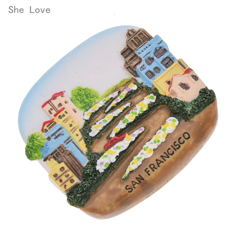 She Love San Francisico USA Resin 3D Fridge Magnet Refrigerator Sticker Travel Gift Souvenir Decoration
She Love San Francisico USA Resin 3D Fridge Magnet Refrigerator Sticker Travel Gift Souvenir Decoration