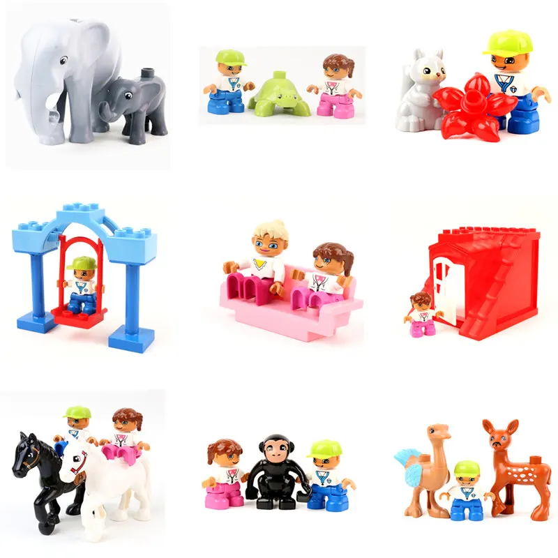 Large Particle Building Blocks Doll Monkey Horse Turtle Tiger Animals Toys For Children Gifts Compatible With Legoingly Duploed
Large Particle Building Blocks Doll Monkey Horse Turtle Tiger Animals Toys For Children Gifts Compatible With Legoingly Duploed