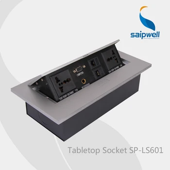 Multifunction Tabletop Socket for Computer,Telephone, Mic In etc. 220~250V 50/60Hz (SP-LS601)
Multifunction Tabletop Socket for Computer,Telephone, Mic In etc. 220~250V 50/60Hz (SP-LS601)
