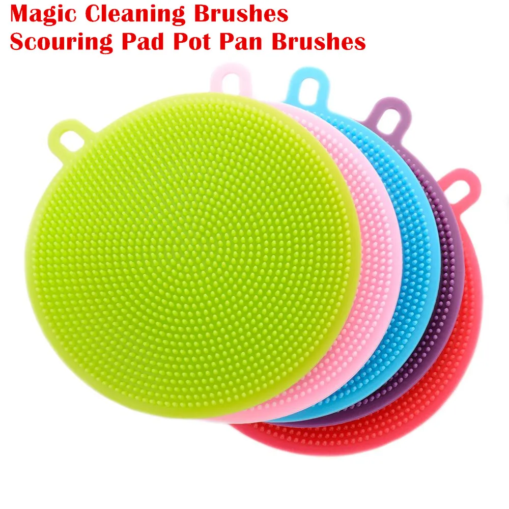 Magic Cleaning Brushes Silicone Dish Bowl Scouring Pad Pot Pan Easy to Clean Wash Brushes Cleaner Sponges Dish Cooking Tool
Magic Cleaning Brushes Silicone Dish Bowl Scouring Pad Pot Pan Easy to Clean Wash Brushes Cleaner Sponges Dish Cooking Tool