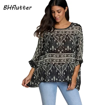BHflutter Women Shirts Casual Print Summer Tops Blouses 2018 New Arrival Batwing Sleeve Chiffon Blouse shirt Plus Size Blusas
BHflutter Women Shirts Casual Print Summer Tops Blouses 2018 New Arrival Batwing Sleeve Chiffon Blouse shirt Plus Size Blusas