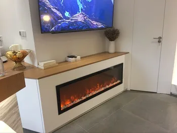 Free shipping to Albania 1500*400*200MM built in electric fireplace no heat