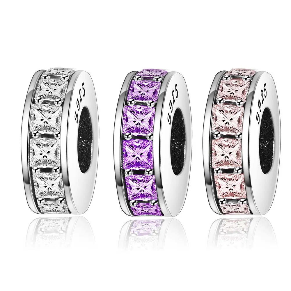 2017 DIY Pave CZ Eternity/Abundance of Love Spacer Charms 925 Sterling Silver Spacer Stopper Beads Fit Pandora Charms Bracelet
2017 DIY Pave CZ Eternity/Abundance of Love Spacer Charms 925 Sterling Silver Spacer Stopper Beads Fit Pandora Charms Bracelet