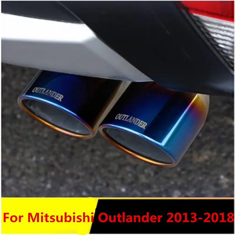 Car exhaust muffler stainless steel 1 to 2 double tube chrome modified rear tail throat For Mitsubishi Outlander 2013-2018
Car exhaust muffler stainless steel 1 to 2 double tube chrome modified rear tail throat For Mitsubishi Outlander 2013-2018