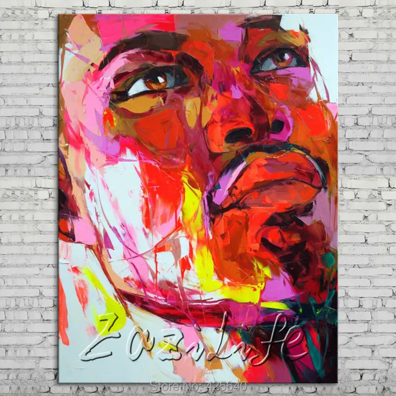 Palette knife portrait Face Oil painting Character figure canvas Hand painted Francoise Nielly wall Art picture 713
Palette knife portrait Face Oil painting Character figure canvas Hand painted Francoise Nielly wall Art picture 713