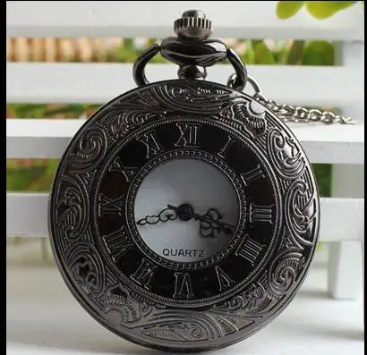 Vintage Black antique Rome Arabic numeral show Hollow out steam punk good quality Necklace pocket watches
Vintage Black antique Rome Arabic numeral show Hollow out steam punk good quality Necklace pocket watches