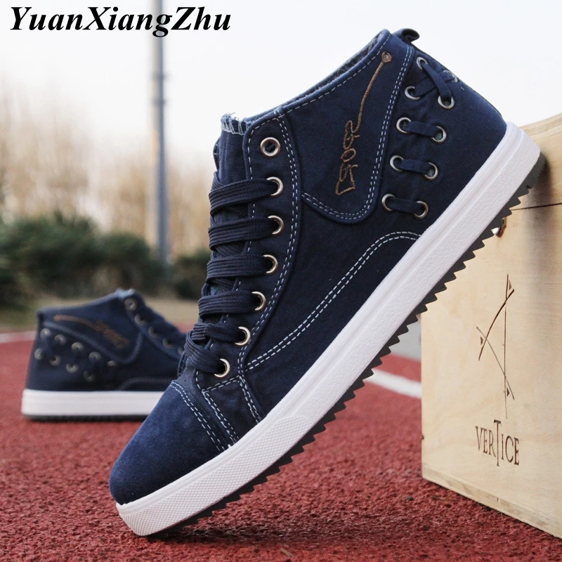 Fashion Denim Men Canvas Shoes High Help Casual Men Shoes 2018 Summer Breathable Plimsolls Male Footwear Lace-up Man Flat Shoes
Fashion Denim Men Canvas Shoes High Help Casual Men Shoes 2018 Summer Breathable Plimsolls Male Footwear Lace-up Man Flat Shoes