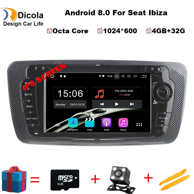 7" IPS HD Android 8.0 Octa Core 4G+32G Ibiza Car DVD for Seat Ibiza IPS 7inch Android Radio Ibiza GPS with Mirroring link RDS
7" IPS HD Android 8.0 Octa Core 4G+32G Ibiza Car DVD for Seat Ibiza IPS 7inch Android Radio Ibiza GPS with Mirroring link RDS