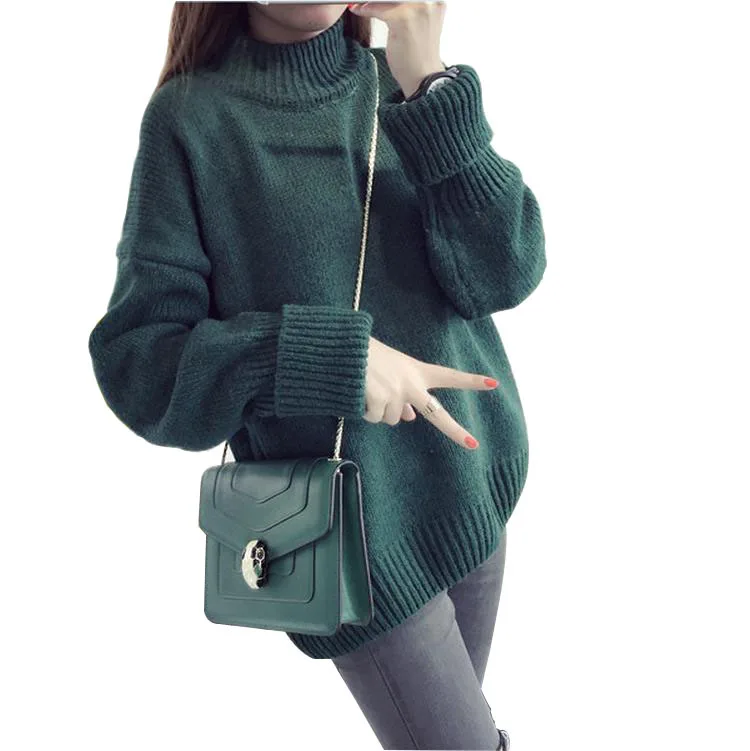 Women Sweaters 2019 Autumn Winter Tops Half Turtleneck Sweater Thick Pullover Jumper Knitted Femme Warm Sweater Jersey
Women Sweaters 2019 Autumn Winter Tops Half Turtleneck Sweater Thick Pullover Jumper Knitted Femme Warm Sweater Jersey