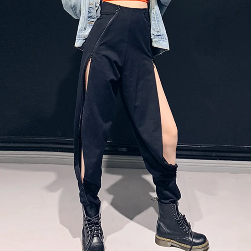 Jazz Costumes Fashion Zipper Loose Split Pants Hip Hop Clothing Women Street Dancing Outfits Nightclub Dj Ds Stage Wear DN3735
Jazz Costumes Fashion Zipper Loose Split Pants Hip Hop Clothing Women Street Dancing Outfits Nightclub Dj Ds Stage Wear DN3735