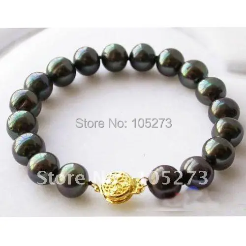 AA 8inchs AA 9-10MM Black Color Round Shaper Genuine Freshwater Pearl Bracelet Fashion Pearl Jewelry Free Shipping FN1529
AA 8inchs AA 9-10MM Black Color Round Shaper Genuine Freshwater Pearl Bracelet Fashion Pearl Jewelry Free Shipping FN1529