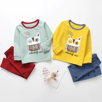 Boys Girls Clothing Sets 2-8 Y Winter Autumn Thermal Underwear 2 PCS Set (Top+Long Pant) Cartoon Cotton Kids Warm Underwear Suit
Boys Girls Clothing Sets 2-8 Y Winter Autumn Thermal Underwear 2 PCS Set (Top+Long Pant) Cartoon Cotton Kids Warm Underwear Suit