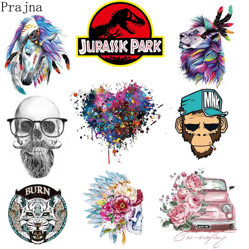 Prajna Skull Tiger Iron Sticker PVC Patch Iron-on Transfer Jurassic Heat Transfer Patch For Shirt Clothes Applique Accessories
Prajna Skull Tiger Iron Sticker PVC Patch Iron-on Transfer Jurassic Heat Transfer Patch For Shirt Clothes Applique Accessories