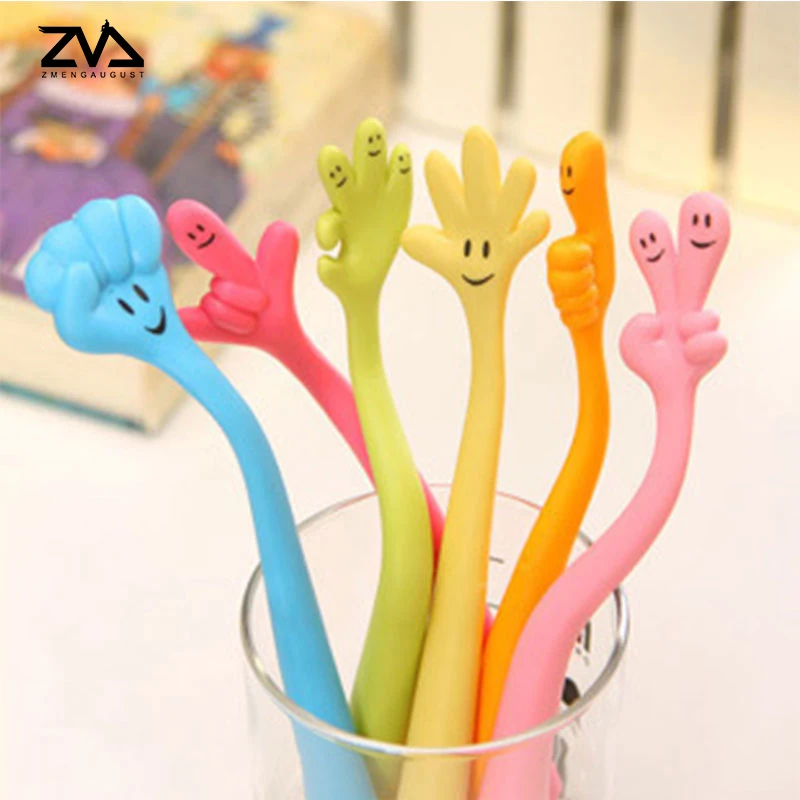 2 pcs/lot Expression finger pen Kawaii Ballpoint Pen For Writing School Supplies Office Accessories Stationary Kids Student Gift
2 pcs/lot Expression finger pen Kawaii Ballpoint Pen For Writing School Supplies Office Accessories Stationary Kids Student Gift