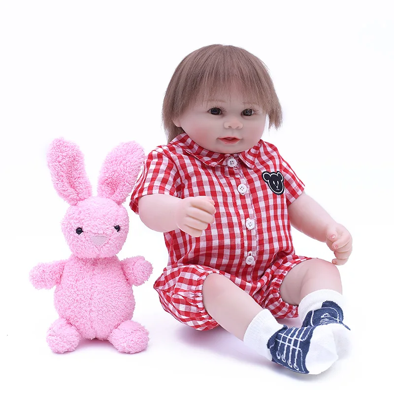 48cm Doll Reborn Full Vinyl Babies Doll For Girls Realistic Soft Alive Reborn Baby Doll For Kids Playmate Bebes reborn
48cm Doll Reborn Full Vinyl Babies Doll For Girls Realistic Soft Alive Reborn Baby Doll For Kids Playmate Bebes reborn