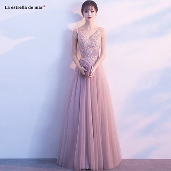 Vestido madrinha new sexy V neck Tulle a Line Blush pink bridesmaid dresses long see bohemian robe demoiselle d'honneur
Vestido madrinha new sexy V neck Tulle a Line Blush pink bridesmaid dresses long see bohemian robe demoiselle d'honneur