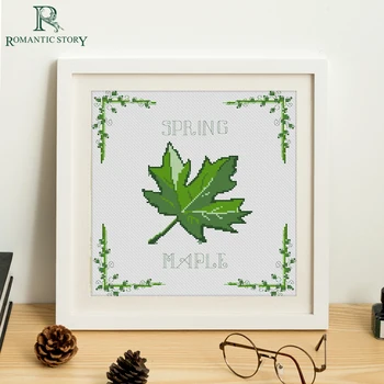 Romantic Story Green Maple Leaf Pattern Needlework Cross Stitch Set Embroidery Cross-Stitching by Starter Beginners Kit Art Wall
Romantic Story Green Maple Leaf Pattern Needlework Cross Stitch Set Embroidery Cross-Stitching by Starter Beginners Kit Art Wall