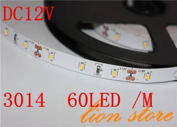 5m/lot SMD 3014 LED Strip Light Non-Waterproof DC12V 60LEDs/M 300leds warm white/white single color SMD
5m/lot SMD 3014 LED Strip Light Non-Waterproof DC12V 60LEDs/M 300leds warm white/white single color SMD