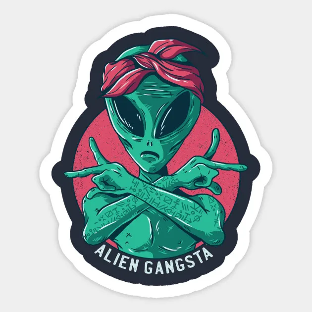 1pcs Alien Gangsta Sticke For Laptop Car Guitar Trunk Backpack Skateboard Decal vinyl pvc cartoon Sticker
1pcs Alien Gangsta Sticke For Laptop Car Guitar Trunk Backpack Skateboard Decal vinyl pvc cartoon Sticker