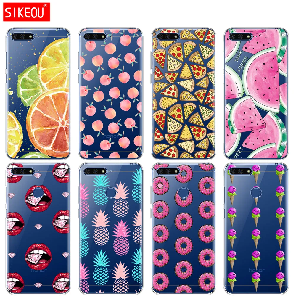 Silicone Cover Phone Case For Huawei Honor 7A PRO 7C Y5 Y6 Y7 Y9 2017 2018 Prime Pizza watermelon pineapple protective coque
Silicone Cover Phone Case For Huawei Honor 7A PRO 7C Y5 Y6 Y7 Y9 2017 2018 Prime Pizza watermelon pineapple protective coque
