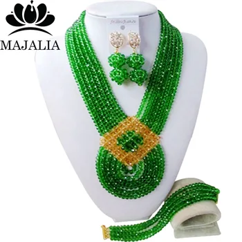 Majalia Classic Nigeria Wedding African Beads Jewelry Set Green Crystal Necklace Bridal Jewelry Sets Free Shipping 6PO039
Majalia Classic Nigeria Wedding African Beads Jewelry Set Green Crystal Necklace Bridal Jewelry Sets Free Shipping 6PO039