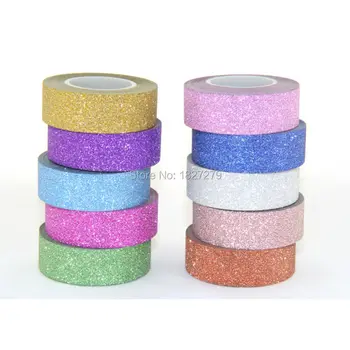 10X Free Shipping DIY Self Adhesive Glitter Washi Tape Stick Scrapbooking Book Decor Craft Rolls 10M
10X Free Shipping DIY Self Adhesive Glitter Washi Tape Stick Scrapbooking Book Decor Craft Rolls 10M