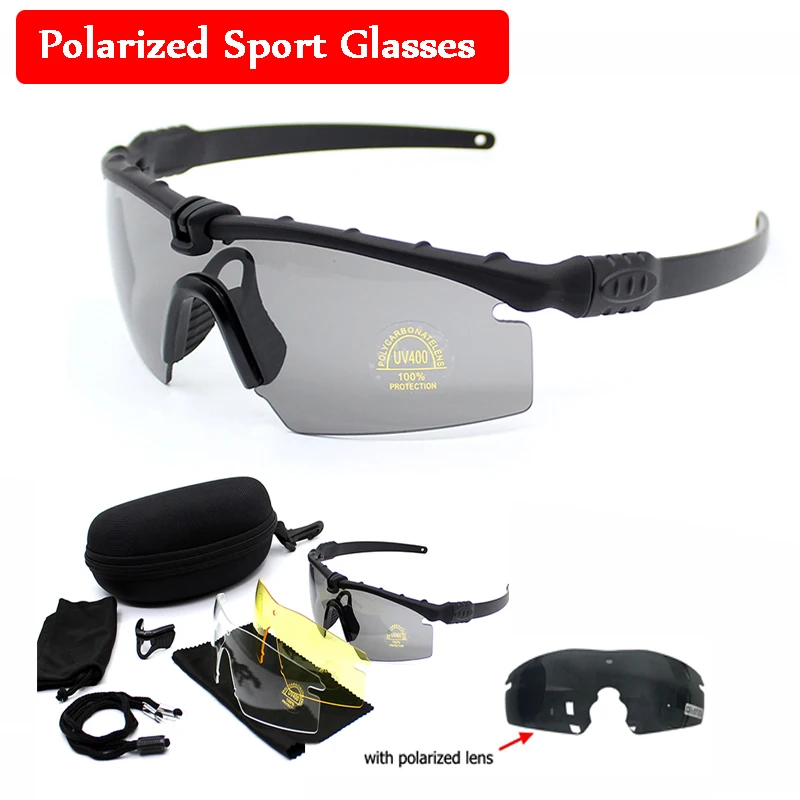 Sport Polarized Tactical Glasses Military Sunglasses Shooting Glasses Airsoft Hunting Protective Eye Glasses
Sport Polarized Tactical Glasses Military Sunglasses Shooting Glasses Airsoft Hunting Protective Eye Glasses