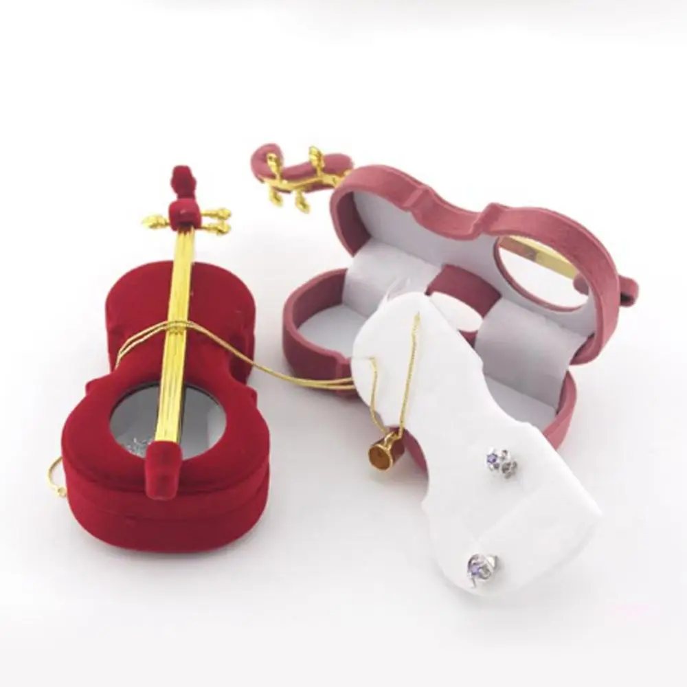 Jewelry Storage Box Velvet Violin Shape Ring Jewelry Box Earring Pendant Locket Necklace Princess Case Gift Box
Jewelry Storage Box Velvet Violin Shape Ring Jewelry Box Earring Pendant Locket Necklace Princess Case Gift Box