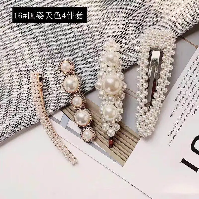 Ins 3PC/4PC Imitation Pearls BB Hair Clips for Girls Pretty Hairpins Bowknot Rhinestone Hairgrips Elegant Barrettes Headwear
Ins 3PC/4PC Imitation Pearls BB Hair Clips for Girls Pretty Hairpins Bowknot Rhinestone Hairgrips Elegant Barrettes Headwear