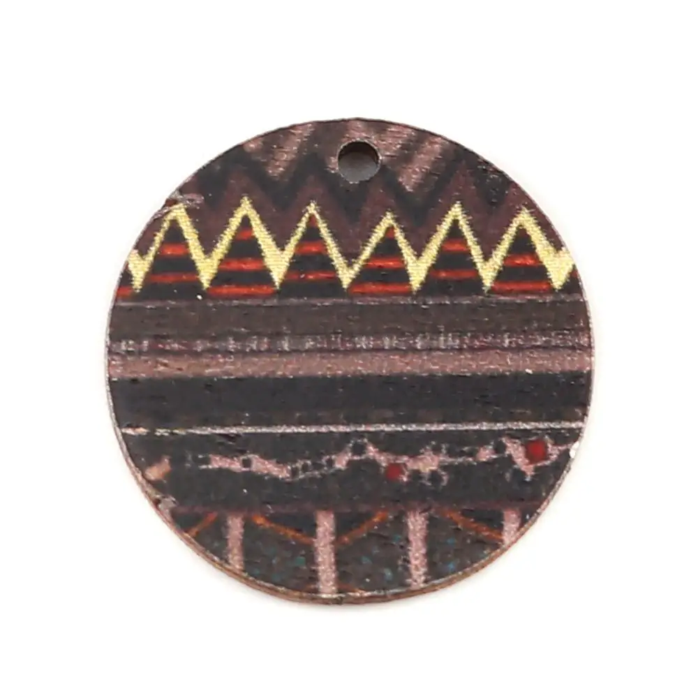 DoreenBeads Wood Charms Pendant Round Multicolor Ethnic Pattern Jewelry Accessories Findings for DIY 20mm x 20mm, 30 PCs
DoreenBeads Wood Charms Pendant Round Multicolor Ethnic Pattern Jewelry Accessories Findings for DIY 20mm x 20mm, 30 PCs