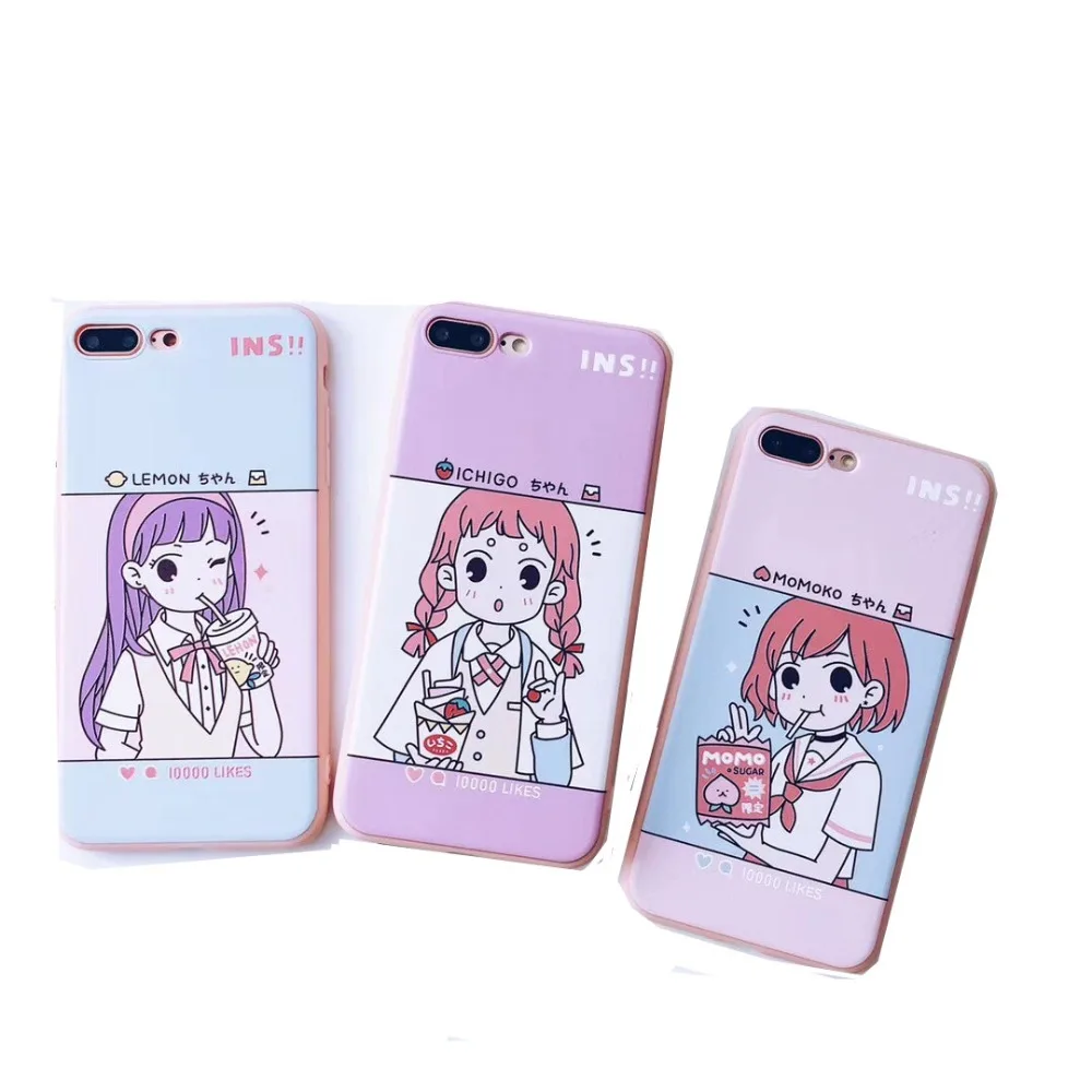 Cute TPU Case For iPhone X 8 7 6 6s Plus Back Cover Korean Fashion Shell Protective Skin
Cute TPU Case For iPhone X 8 7 6 6s Plus Back Cover Korean Fashion Shell Protective Skin