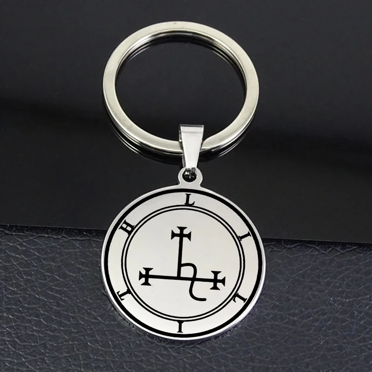 Popular Sigil Of Lilith Keychain Simple Disc Charm Keychain Jewelry for Men and Women Drop Shipping YP7002
Popular Sigil Of Lilith Keychain Simple Disc Charm Keychain Jewelry for Men and Women Drop Shipping YP7002