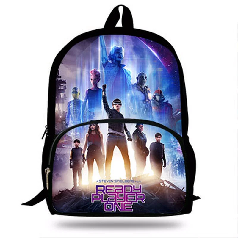 Фото Новинка 2021 популярный школьный рюкзак с принтом Ready Player для мальчиков и девочек |