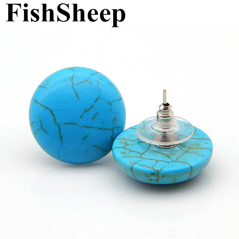 New Fashion Geometric Natural Kallaite Stone Stud Earrings For Women Blue/White Howlite Round Beads Stud Earring Female Jewelry
New Fashion Geometric Natural Kallaite Stone Stud Earrings For Women Blue/White Howlite Round Beads Stud Earring Female Jewelry