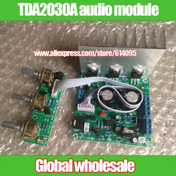 Heavy bass TDA2030A 2.1 3-channel audio module / subwoofer amplifier board / compatible LM1875 18W * 3 audio module
Heavy bass TDA2030A 2.1 3-channel audio module / subwoofer amplifier board / compatible LM1875 18W * 3 audio module