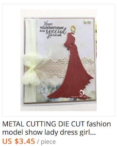 lady die cut