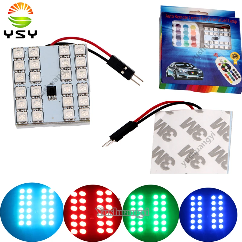 10PCS RGB 5050 24SMD LED Wedge Light Auto Remote Controlled Colorful Lamp Bulb DC 12V
10PCS RGB 5050 24SMD LED Wedge Light Auto Remote Controlled Colorful Lamp Bulb DC 12V