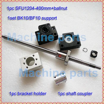 End machined RM1204 Ball screw -L 400mm + 1set BK10 BF10 end support + 1pc 6.35x8mm shaft coupling + 1pc nut Housing Bracket
End machined RM1204 Ball screw -L 400mm + 1set BK10 BF10 end support + 1pc 6.35x8mm shaft coupling + 1pc nut Housing Bracket