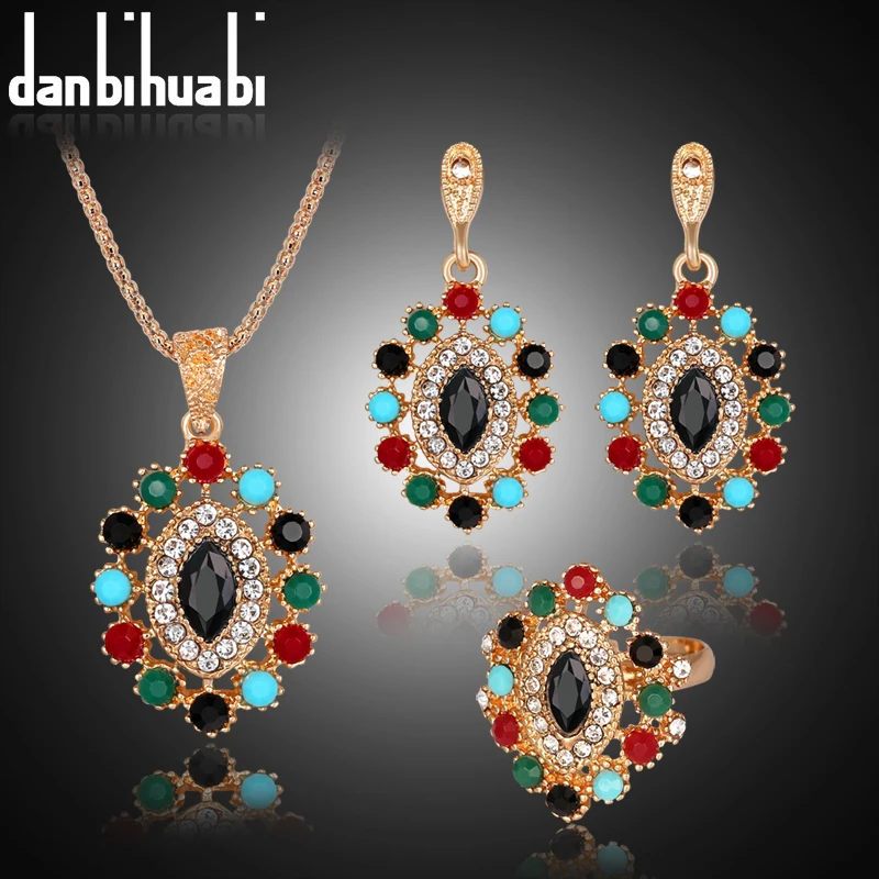 danbihuabi African Beads Wedding Jewelry Set Earrings&Necklace&Ring Unique Bohemia Gold Jewelry Sets For Women
danbihuabi African Beads Wedding Jewelry Set Earrings&Necklace&Ring Unique Bohemia Gold Jewelry Sets For Women