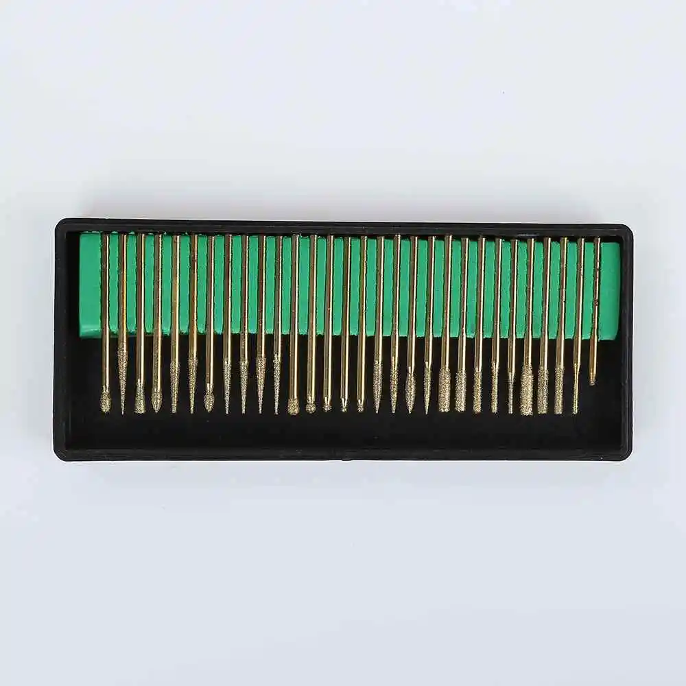30Pcs/Set Dental Burrs Bur Bit Set Grinding Coated Drill Grinder Bits Rotary Tool Dental Equipment
30Pcs/Set Dental Burrs Bur Bit Set Grinding Coated Drill Grinder Bits Rotary Tool Dental Equipment