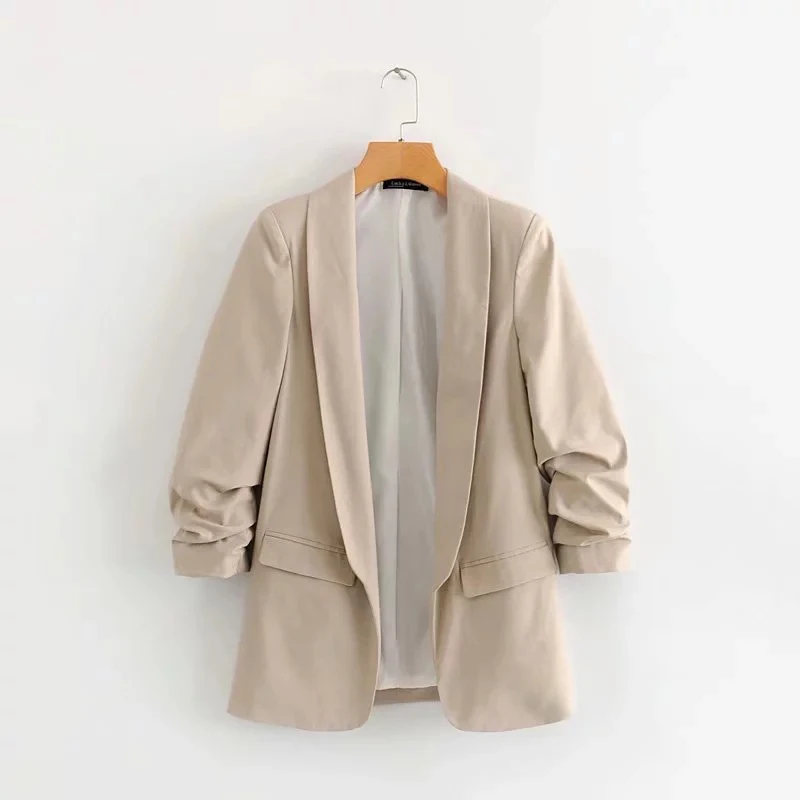 Elegant Long Sleeve Women Blazers and Jackets 2019 Autumn Casual Notched Office Lady Blazer Suit Streetwear Pocket Outwear Tops
Elegant Long Sleeve Women Blazers and Jackets 2019 Autumn Casual Notched Office Lady Blazer Suit Streetwear Pocket Outwear Tops