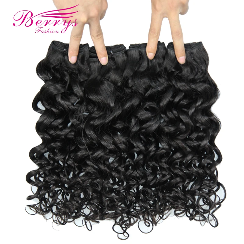 

Berrys Fashion Peruvian Virgin Hair Bundles Delas 4PCS/Lot Unprocessed Human Hair Weave Natural Colors Can Be Dyed Tangle Free