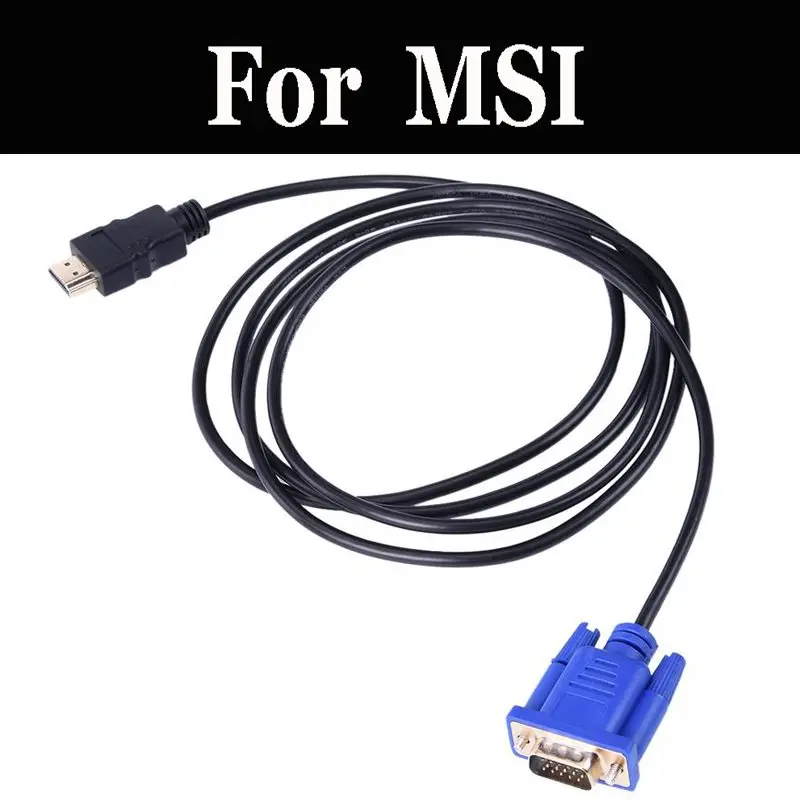 HDMI To VGA Adapter Digital HD With Audio Connector For MSI GV72 7RE GL63 9SEK 9SDK GL62M 7RC GL62 7RDX 7REX | Электроника